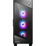 PC-Gehäuse MSI MPG VELOX 100R Mid Tower Schwarz — ATX, 7 Erweiterungsslots, 2×3,5-Zoll-Schächte, 2×2,5-Zoll-Schächte, USB-C