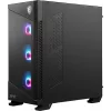 PC-Gehäuse MSI MPG VELOX 100R Mid Tower Schwarz — ATX, 7 Erweiterungsslots, 2×3,5-Zoll-Schächte, 2×2,5-Zoll-Schächte, USB-C