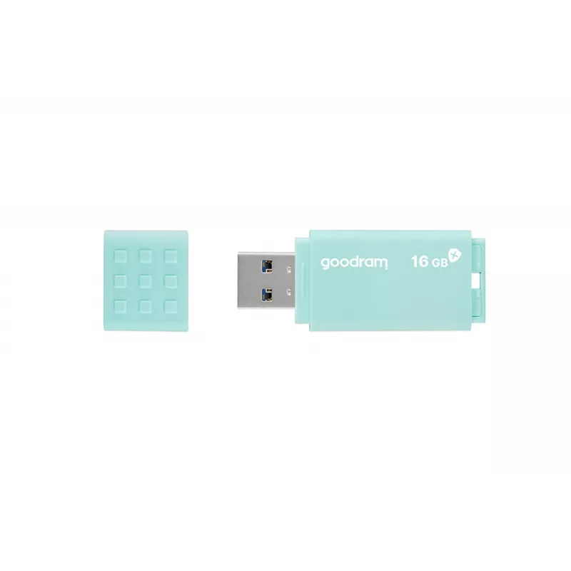 USB-Flash-Laufwerk GOODRAM UME3 CARE 16 GB USB Typ-A 3.2 Gen 1 (Lesen 60 MB/s, Schreiben 20 MB/s) türkis