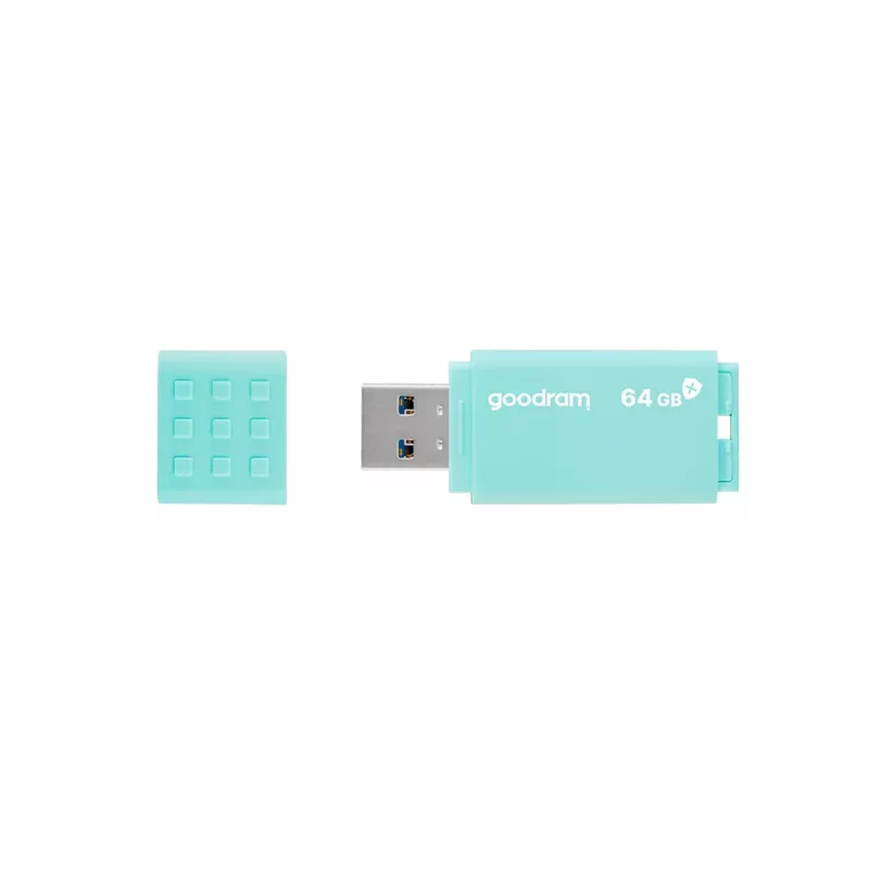 USB flash drive GOODRAM 64 GB USB Type-A 3.2 Gen 1 UME3, turquoise, read 60 MB/s, write 20 MB/s