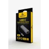 Docking-Adapter Gembird A-CMU3-LAN-01 — USB-C 3.2 Gen 1, 1× Gigabit-LAN, 3× USB-A, Metallgehäuse, grau