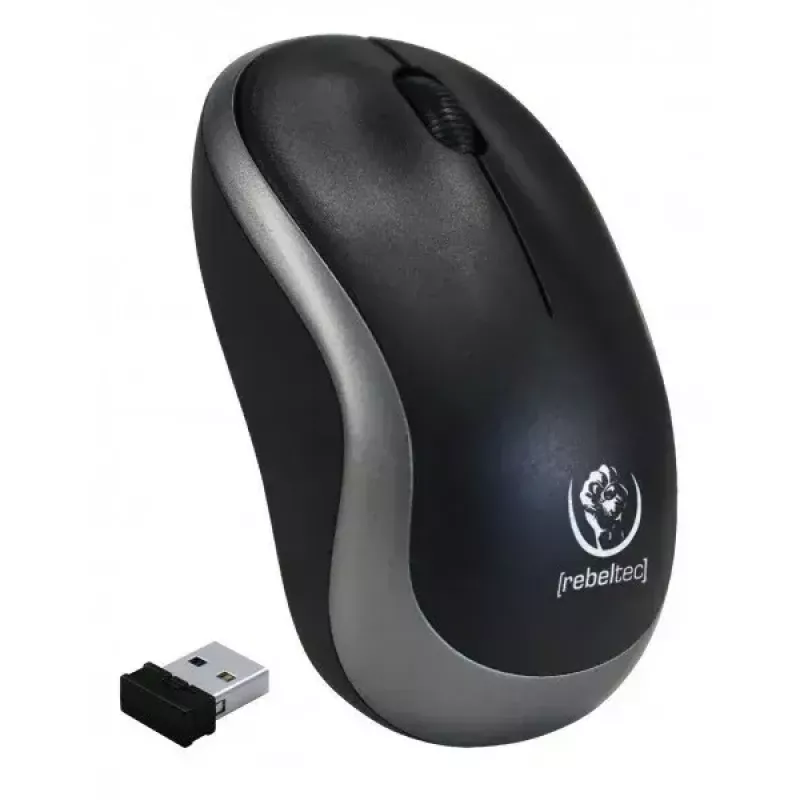 Kabellose optische Maus Rebeltec METEOR silber RBLMYS00050 USB