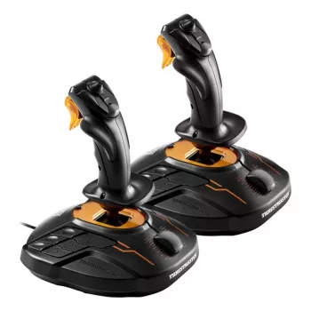 Thrustmaster T.16000M FCS SPACE SIM DUO Schwarz, Orange USB Joystick Analog / Digital PC
