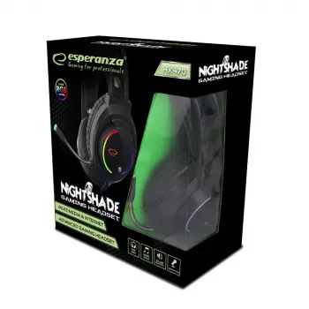 Kabelgebundenes Gaming-Headset ESPERANZA EGH470 — Over-Ear, 3,5 mm, 2 m Kabel, Hintergrundbeleuchtung, 32 Ω, 105 dB