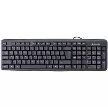Kabelgebundene USB-Tastatur DEFENDER HB-520 – kompaktes Layout, USB-Anschluss