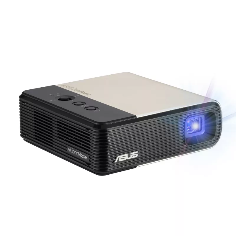 ASUS ZenBeam E2 Standard Throw Projektor 300 ANSI Lumen DLP WVGA (854x480) Schwarz, Gold