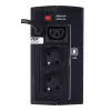 EVER DUO 550 PL AVR USB T/DAVRTO-000K55/01 USV, 550 VA / 330 W, Line-Interactive, Tower, 12-V-5-Ah-Akku, Schwarz