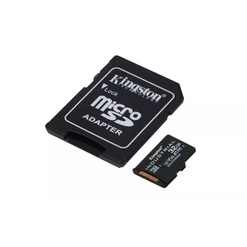 Kingston Technology 32GB microSDHC Industrial C10 A1 pSLC Karte + SD-Adapter