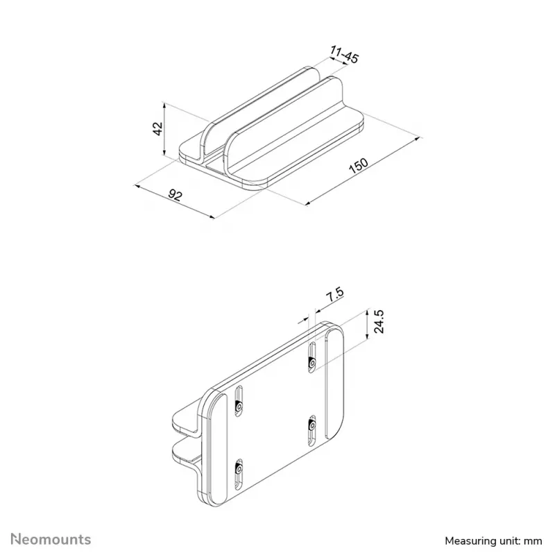 Neomounts NSLS300 Laptop-Halter 11-17 Zoll - universell