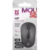Wireless Optical Mouse DEFENDER HIT MM-495 RF, ambidextrous, 1600 DPI, USB RF receiver, black