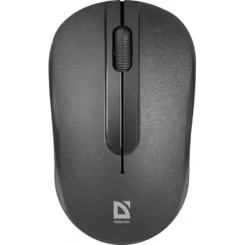 Wireless Optical Mouse DEFENDER HIT MM-495 RF, ambidextrous, 1600 DPI, USB RF receiver, black