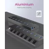 ICY BOX IB-HUB1701-C3 USB 3.2 Gen 1 (3.1 Gen 1) Typ-B 5000 Mbit/s Anthrazit
