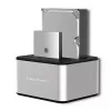 Dockingstation QOLTEC 5316 für 2x 2,5/3,5 Zoll HDD/SSD, SATA, USB 3.0 (5 Gb/s), Aluminiumgehäuse