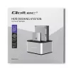 Dockingstation QOLTEC 5316 für 2x 2,5/3,5 Zoll HDD/SSD, SATA, USB 3.0 (5 Gb/s), Aluminiumgehäuse