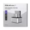 Dockingstation QOLTEC 5316 für 2x 2,5/3,5 Zoll HDD/SSD, SATA, USB 3.0 (5 Gb/s), Aluminiumgehäuse