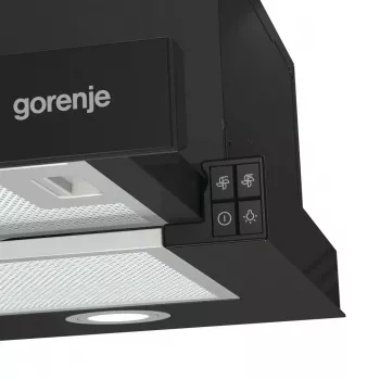 Gorenje TH62E4BG Semi-integreert (Herausschiebbar) Schwarz 450 m³/h