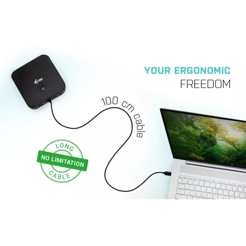 i-tec USB-C HDMI DP Docking Station mit Power Delivery 100 W