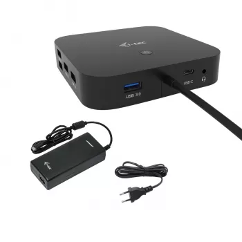 i-tec USB-C HDMI DP Docking Station mit Power Delivery 100 W + Universal-Ladegerät 100 W