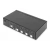 KVM Switch Digitus 4 Port Single Display 4K HDMI