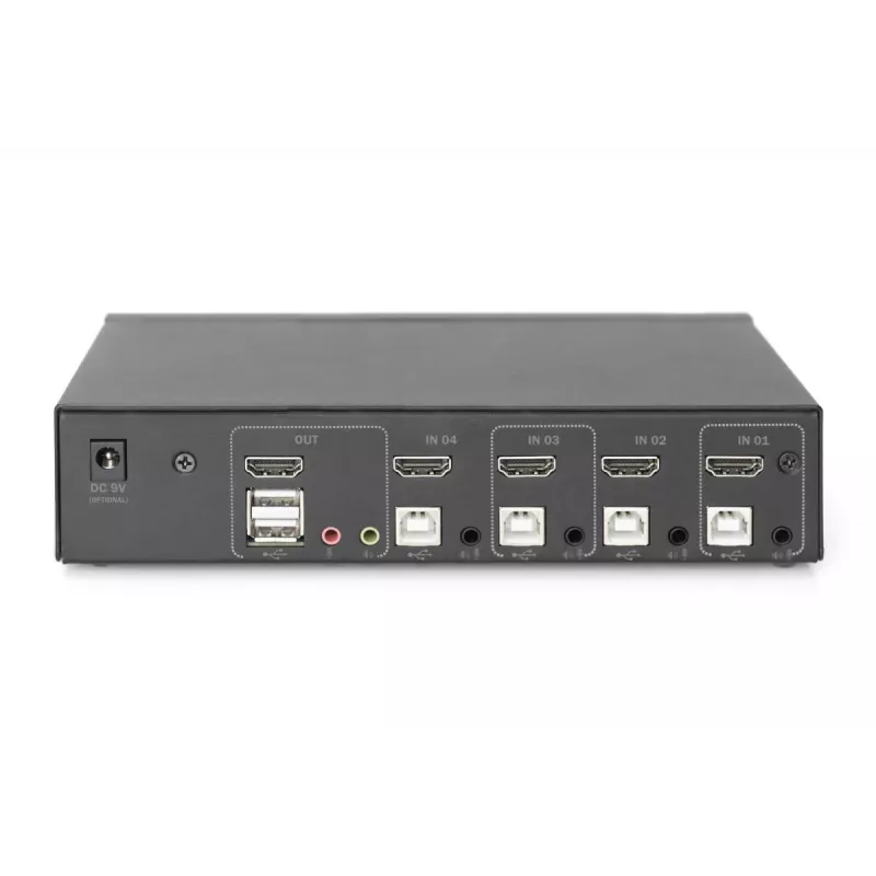 KVM Switch Digitus 4 Port Single Display 4K HDMI
