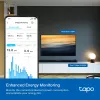 TP-Link Tapo Mini Smart Wi-Fi Steckdose, Energieüberwachung, Innenbereich, Weiß, Zuhause, Büro, Status, Android, iOS, Kabellos