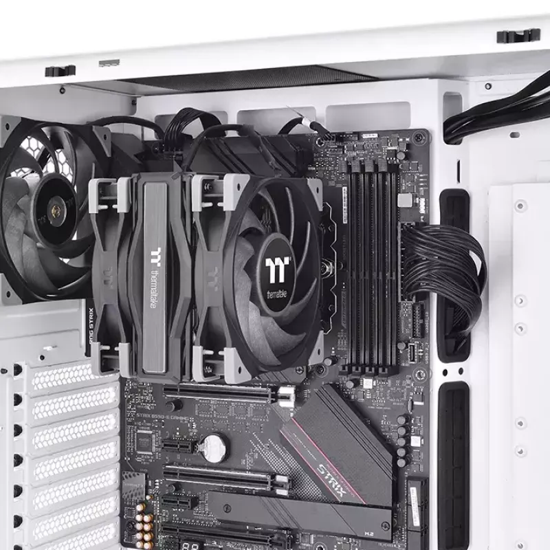 Prozessorkühler THERMALTAKE Toughair 510, zwei 120-mm-Lüfter, 4 Heatpipes, 159,5×98,8×123,6 mm, schwarz
