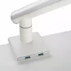 Monitor-Tischhalterung ART RAMM L-19GD für 17–32 Zoll Monitore, gasunterstützt, 2–9 kg, 2x USB 3.0, weiß, Klemme