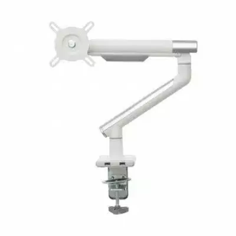 Monitor-Tischhalterung ART RAMM L-19GD für 17–32 Zoll Monitore, gasunterstützt, 2–9 kg, 2x USB 3.0, weiß, Klemme