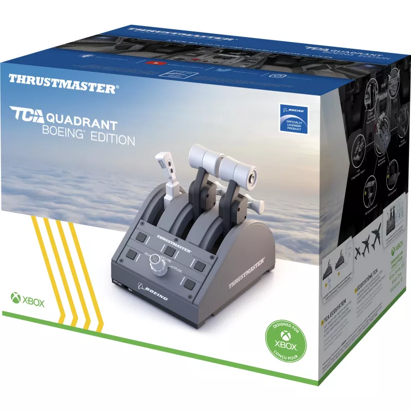 Thrustmaster TCA Quadrant Boeing Edition Grau USB Joystick PC, Xbox, Xbox One X, Xbox Series S