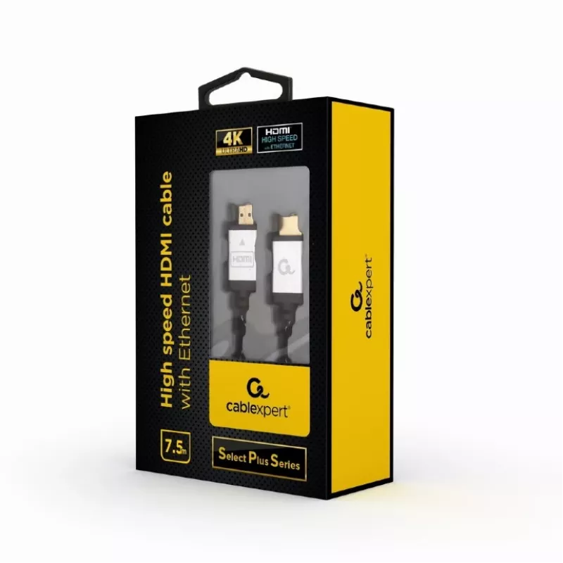 GEMBIRD High-Speed-HDMI-Kabel mit Ethernet - Select Plus-Serie, 7,5 m