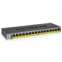 NETGEAR GS116LP Unmanaged Gigabit Ethernet (10/100/1000) Power over Ethernet (PoE) Schwarz