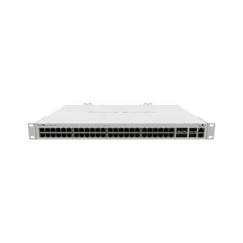 Verwalteter L2 Gigabit Ethernet Switch MikroTik CRS354-48G-4S+2Q+RM — 48x Gigabit RJ-45, 4x SFP+, 2x QSFP+, 10G, Rack-Montage