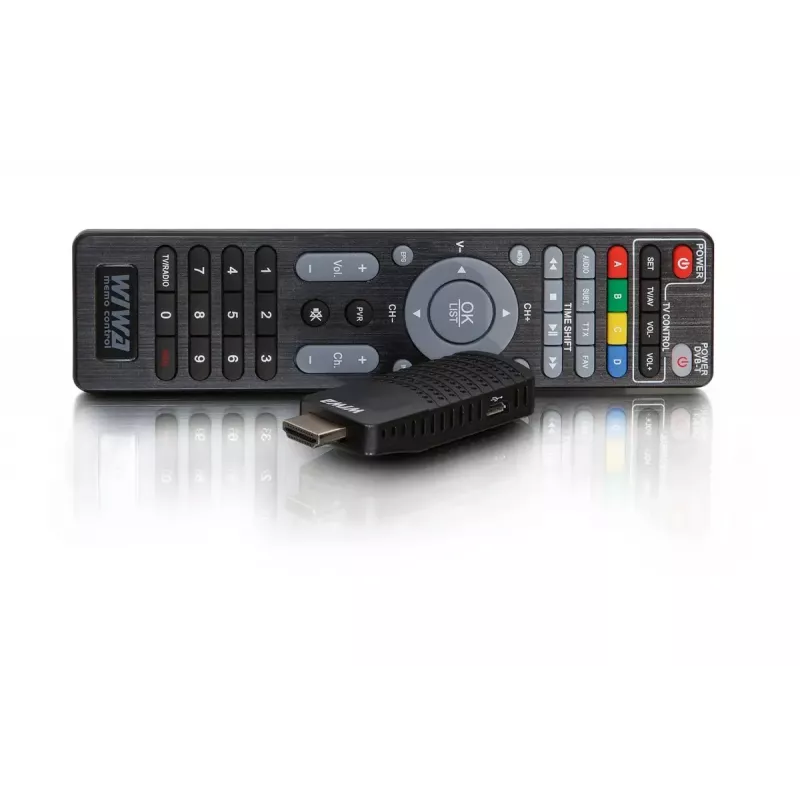 DVB-T/DVB-T2-Receiver WIWA H.265 MINI — H.265 HD Digitaler Terrestrischer Tuner, Full HD, HDMI, USB, 5V/1,5A