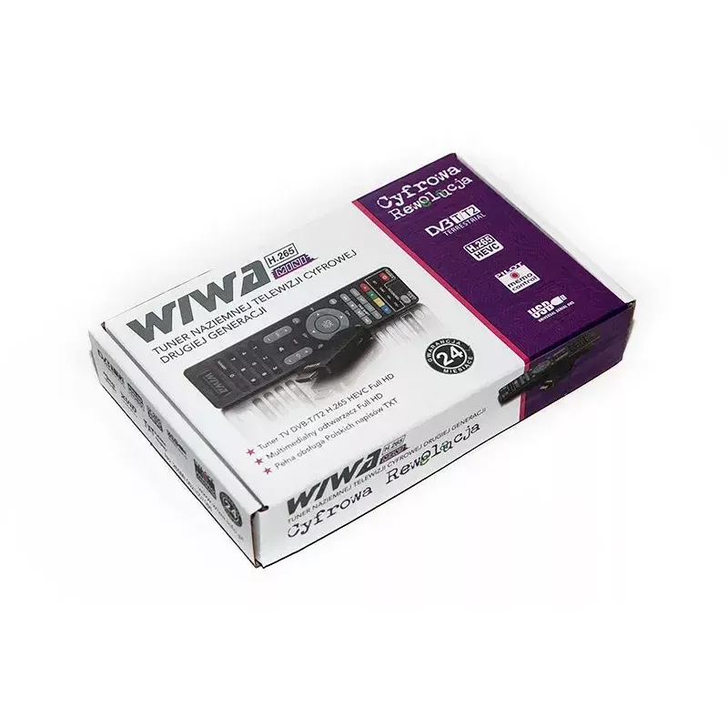 DVB-T/DVB-T2-Receiver WIWA H.265 MINI — H.265 HD Digitaler Terrestrischer Tuner, Full HD, HDMI, USB, 5V/1,5A
