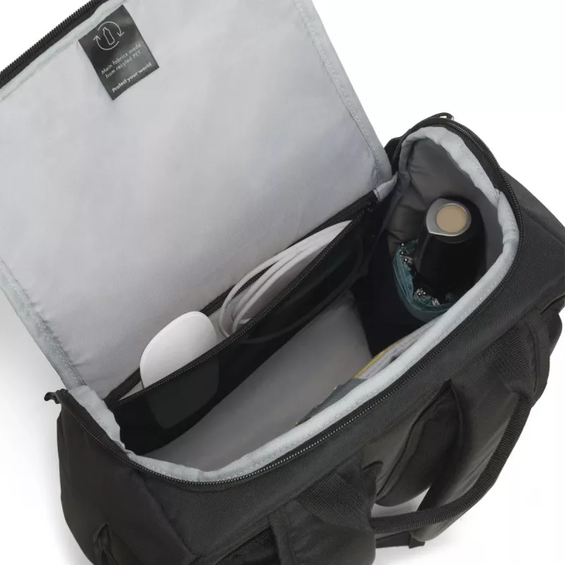DICOTA Eco Motion - 13 - 15,6 Zoll Notebook-Rucksack - Schwarz / 600d Rpet Polyester