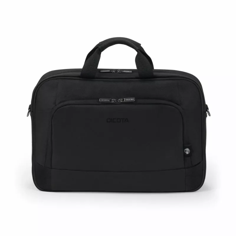 DICOTA Eco Top Traveller Base – 15–17,3 Zoll Notebook-Tasche – Schwarz / 300D rPET Polyester