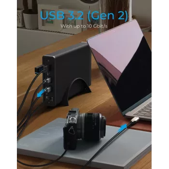 ICY BOX IB-382H-C31 HDD/SSD-Gehäuse Schwarz 2,5/3,5 Zoll
