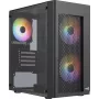 Aerocool HEXFORMBKV2 Micro ATX PC-Gehäuse 3 Lüfter FRGB Schwarz