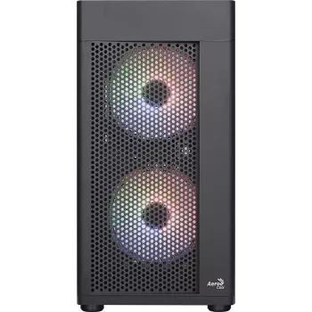Aerocool HEXFORMBKV2 Micro ATX PC-Gehäuse 3 Lüfter FRGB Schwarz