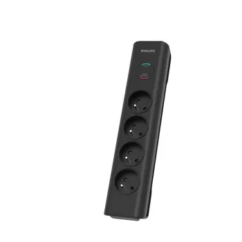 Überspannungsschutz Philips SPN7040BA/60 6 AC-Steckdosen 600 J 2 m Schwarz