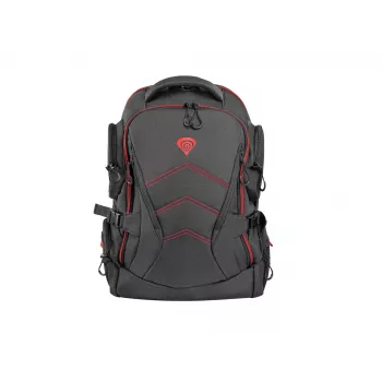 GENESIS Pallad 550 43,9 cm (17,3 Zoll) Rucksack Schwarz, Rot