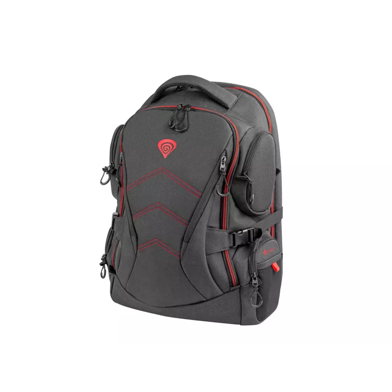 GENESIS Pallad 550 43,9 cm (17,3 Zoll) Rucksack Schwarz, Rot