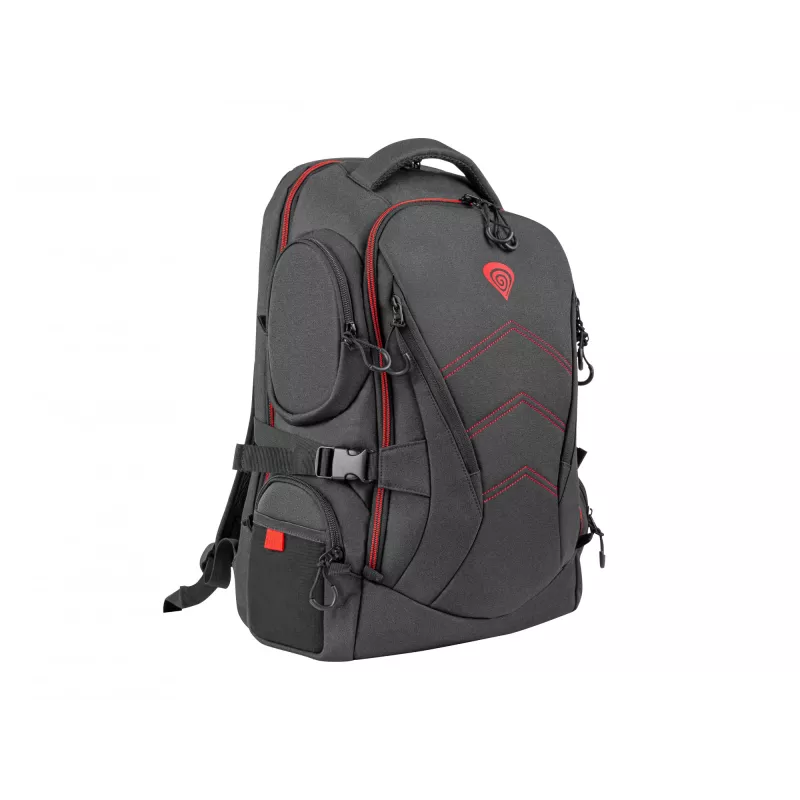 GENESIS Pallad 550 43,9 cm (17,3 Zoll) Rucksack Schwarz, Rot