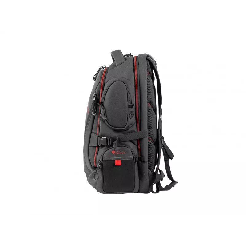 GENESIS Pallad 550 43,9 cm (17,3 Zoll) Rucksack Schwarz, Rot