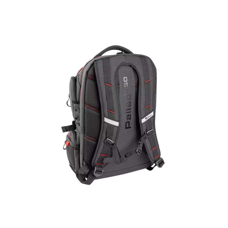 GENESIS Pallad 550 43,9 cm (17,3 Zoll) Rucksack Schwarz, Rot