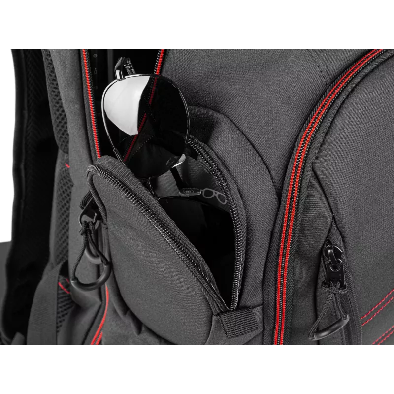 GENESIS Pallad 550 43,9 cm (17,3 Zoll) Rucksack Schwarz, Rot