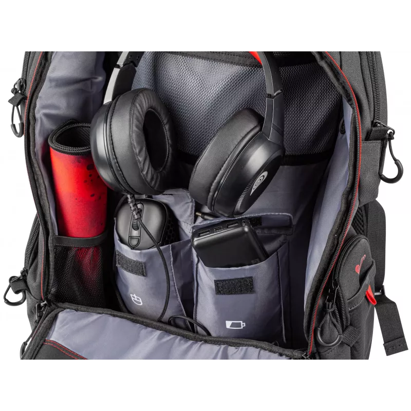 GENESIS Pallad 550 43,9 cm (17,3 Zoll) Rucksack Schwarz, Rot