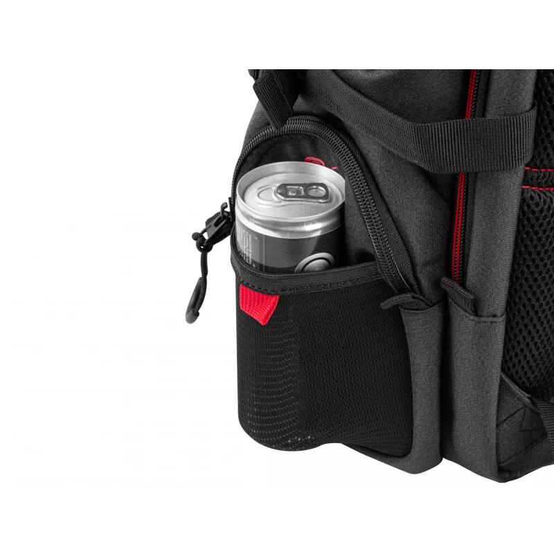 GENESIS Pallad 550 43,9 cm (17,3 Zoll) Rucksack Schwarz, Rot