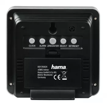 Thermometer Hama EWS Intro Schwarz Silver