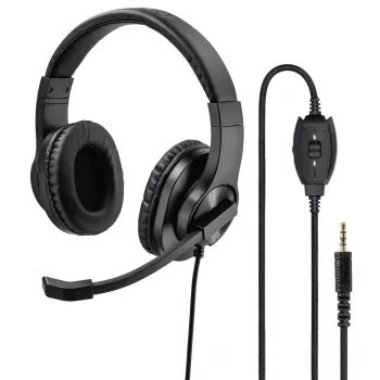 Hama HS-P350 Headset kabelgebunden mit Kopfbügel Gaming Schwarz